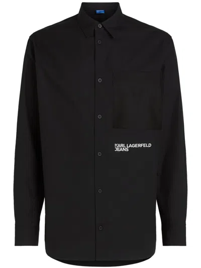 Karl Lagerfeld Jeans Regular-fit Shirt In Black