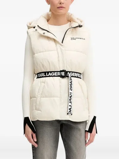 Karl Lagerfeld Jeans Ribbed-knit Sweater In Neutral