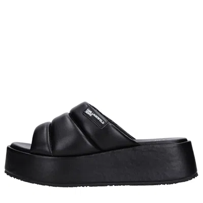 Karl Lagerfeld Jeans Sandals Black In Nero Scuri