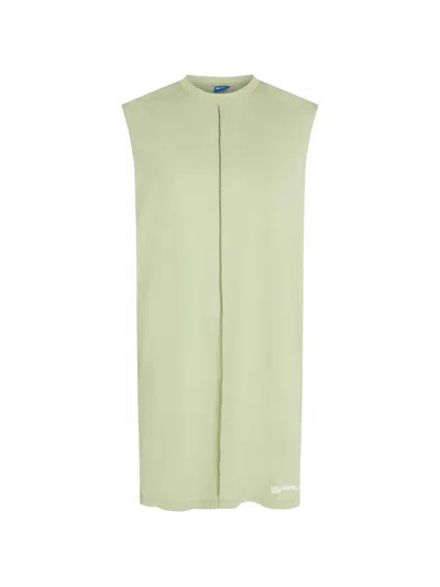 Karl Lagerfeld Jeans Seam-detail Tank Mini Dress In Green