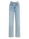 Karl Lagerfeld Jeans Seamed Relaxed Jeans In Blue