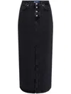 Karl Lagerfeld Jeans Shank Denim Maxi Skirt In Black
