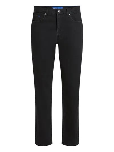 Karl Lagerfeld Jeans Straight-leg Jeans In Black