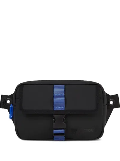 Karl Lagerfeld Jeans Strap Belt Bag In Black