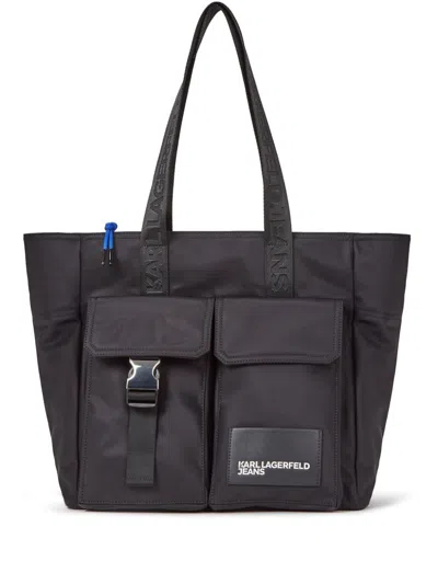 Karl Lagerfeld Jeans Street Tote Bag In 999
