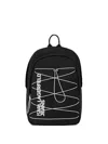 Karl Lagerfeld Jeans String Utility Backpack In Black