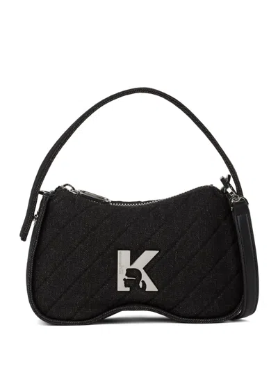 Karl Lagerfeld Jeans Sunglasses Faux-leather Handbag In Black