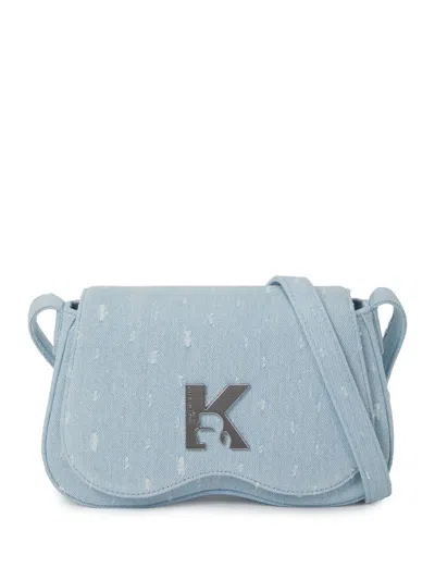 Karl Lagerfeld Jeans Sunglasses Crossbody Bag In Blue