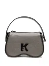 Karl Lagerfeld Jeans Sunglasses Tote Bag In Silver