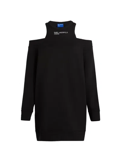 Karl Lagerfeld Jeans Sweat Dress In Black