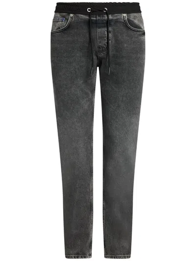 Karl Lagerfeld Jeans Tapered-leg Jeans In Grey