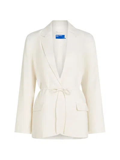 Karl Lagerfeld Jeans Tie-waist Blazer In White