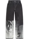 Karl Lagerfeld Jeans Tokyo-print Jeans In Grey