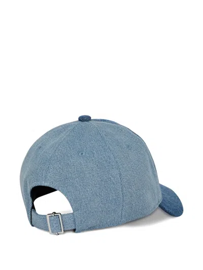 Karl Lagerfeld Jeans Two-tone Denim Cap In Blue