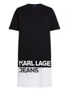 Karl Lagerfeld Jeans Two-tone Mini Dress