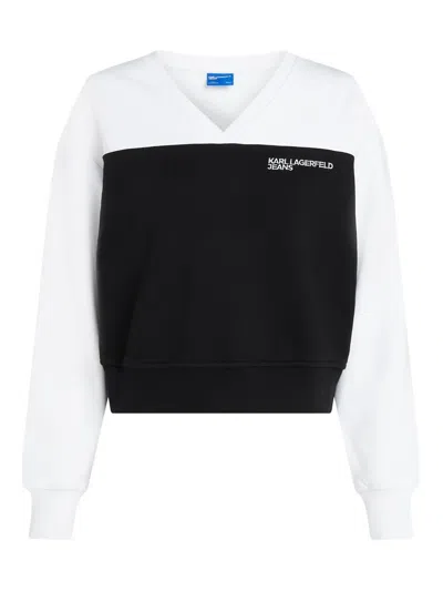 Karl Lagerfeld Jeans Two-tone Sweatshirt