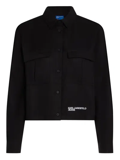 Karl Lagerfeld Jeans Utility Blouse In 黑色