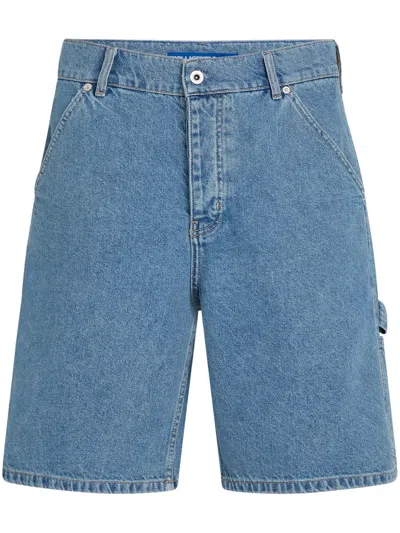 Karl Lagerfeld Jeans Utility Jeans-shorts Aus Bio-baumwolle In Blau