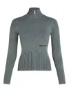 Karl Lagerfeld Jeans Utility Zip-up Jumper In Gray