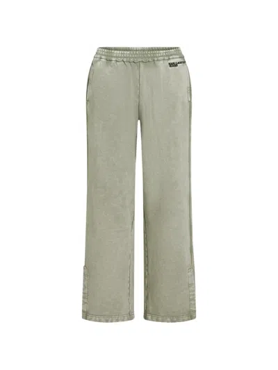 Karl Lagerfeld Jeans Washed Track Pants In Green