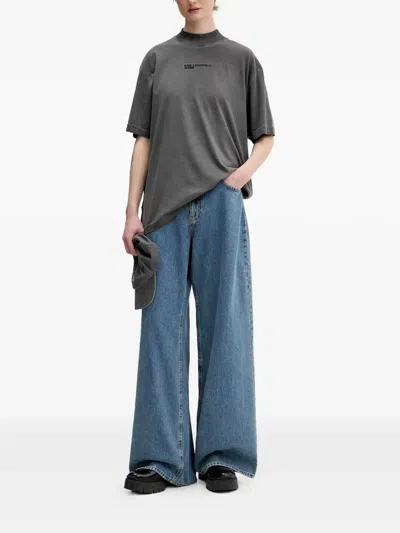 Karl Lagerfeld Jeans Wide-leg Jeans In Gray