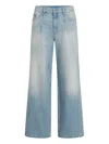 Karl Lagerfeld Jeans Wide-leg Pleated Jeans