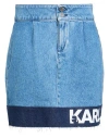 Karl Lagerfeld Jeans Woman Denim Skirt Blue Size 27 Cotton, Lyocell In Blue