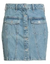 Karl Lagerfeld Jeans Woman Denim Skirt Blue Size S Organic Cotton In Blue
