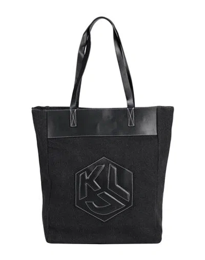 Karl Lagerfeld Jeans Woman Handbag Black Size - Cotton, Polyurethane