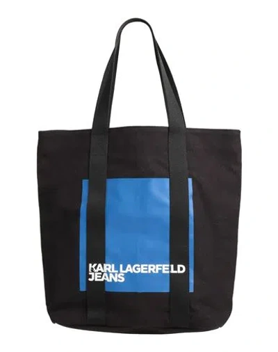 Karl Lagerfeld Jeans Woman Handbag Black Size - Recycled Cotton, Cotton
