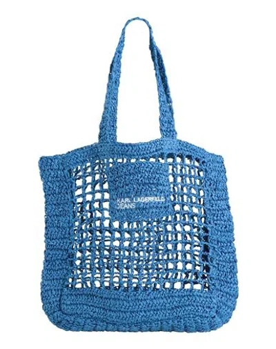 Karl Lagerfeld Jeans Woman Handbag Blue Size - Paper