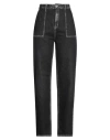 Karl Lagerfeld Jeans Woman Jeans Black Size 30w-32l Organic Cotton In Black