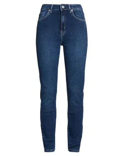 Karl Lagerfeld Jeans Woman Jeans Blue Size 24w-32l Organic Cotton, Cotton, Polyester, Elastane