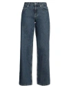 Karl Lagerfeld Jeans Woman Jeans Blue Size 30w-32l Organic Cotton, Cotton In Blue