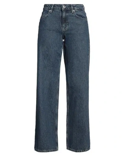 Karl Lagerfeld Jeans Woman Jeans Blue Size 30w-32l Organic Cotton, Cotton