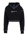 Karl Lagerfeld Jeans Woman Sweatshirt Black Size L Organic Cotton, Recycled Polyester In Black