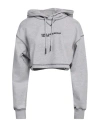 Karl Lagerfeld Jeans Woman Sweatshirt Grey Size M Organic Cotton, Recycled Polyester