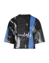 Karl Lagerfeld Jeans Woman T-shirt Black Size S Cotton In Blue