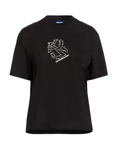 Karl Lagerfeld Jeans Woman T-shirt Black Size Xl Organic Cotton