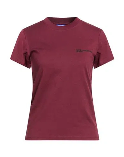 Karl Lagerfeld Jeans Woman T-shirt Garnet Size Xl Organic Cotton In Animal Print