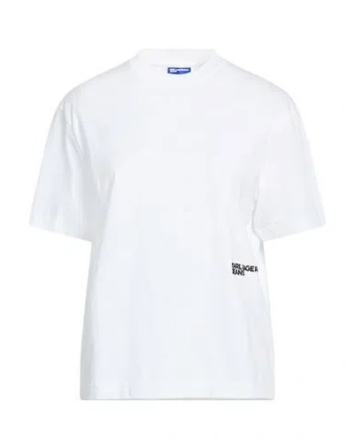 Karl Lagerfeld Jeans Woman T-shirt White Size Xs Organic Cotton