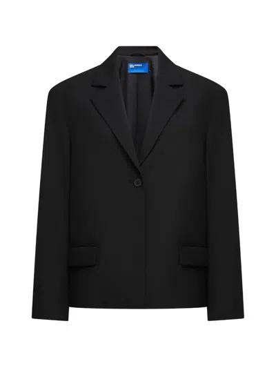 Karl Lagerfeld Jeans X Pietro Terzini Oversized Boxy Blazer In Black