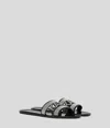 Karl Lagerfeld Jelly Rhinestone Sandals