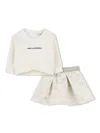 Karl Lagerfeld Jersey Skirt (set Of Two) In Neutrals