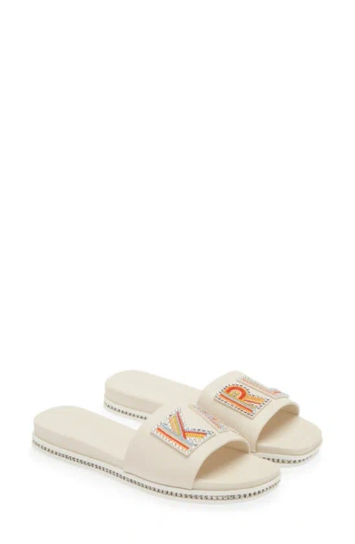 Karl Lagerfeld Jeslyn Slide Sandal In Cream