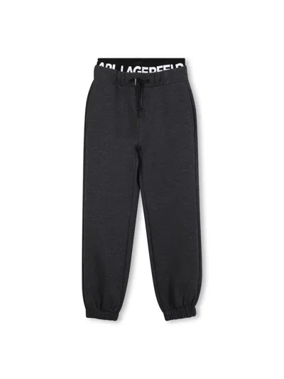 Karl Lagerfeld Jogging Pants With Logo In Black