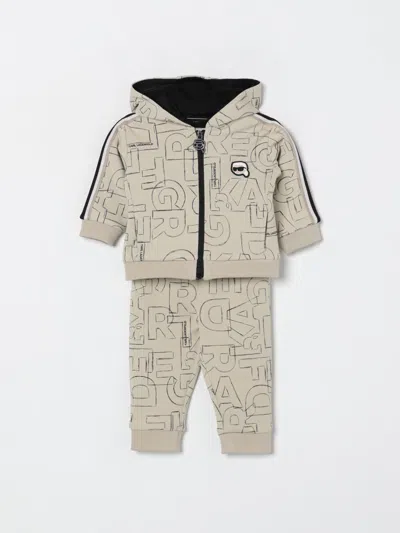 Karl Lagerfeld Babies' Jumpsuit  Kids Kids Color Sand In Gray