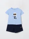 Karl Lagerfeld Multicolor Suit For Baby Boy With  In Sky