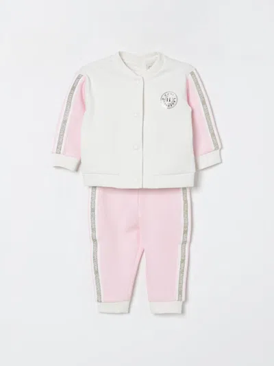 Karl Lagerfeld Babies' Jumpsuit  Kids Kids Color White In Pink