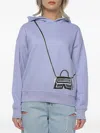 Karl Lagerfeld K Bag Hoodie In Purple